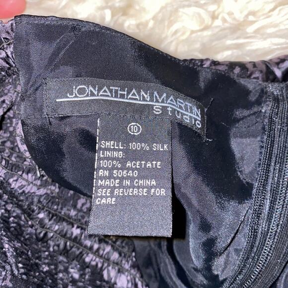 Jonathan Martin Studio Silk Halter Surplice V-neck Backless Maxi Dress EUC Sz 10 - Picture 8 of 12